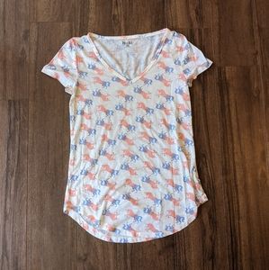 Mudd Unicorn T-shirt Pink and Purple V-neck
